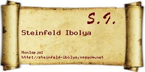 Steinfeld Ibolya névjegykártya